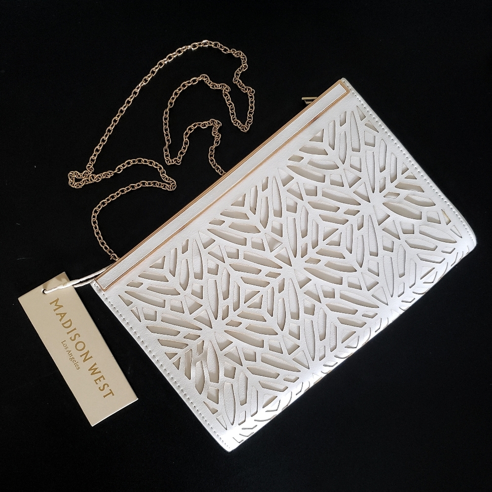 NWT Madison West laser cut purse
